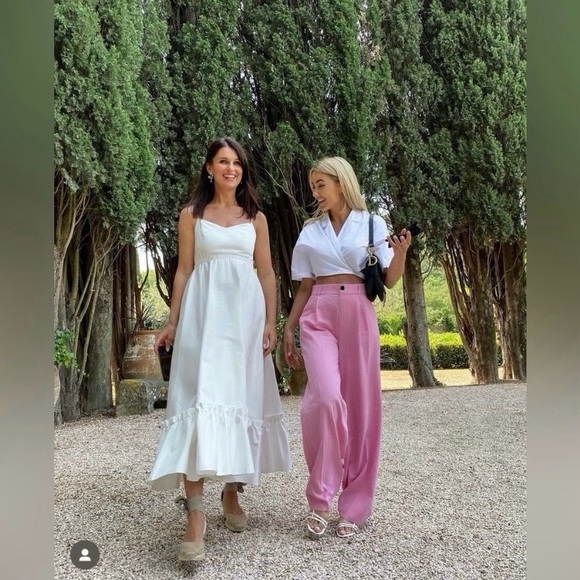 ZARA NEW FLOWY PLEATED PANTS - Picture 3 of 16